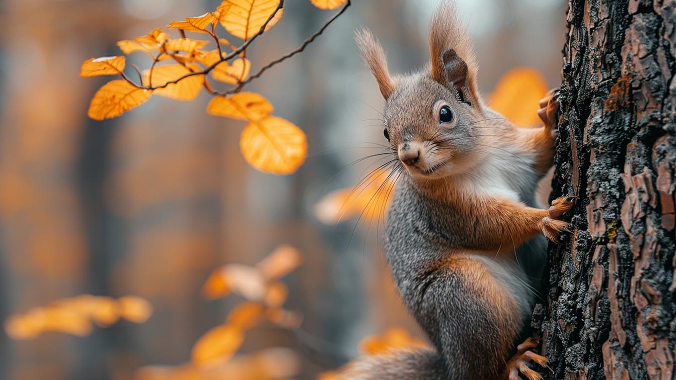 schwarzwald eichhörnchen natur herbst