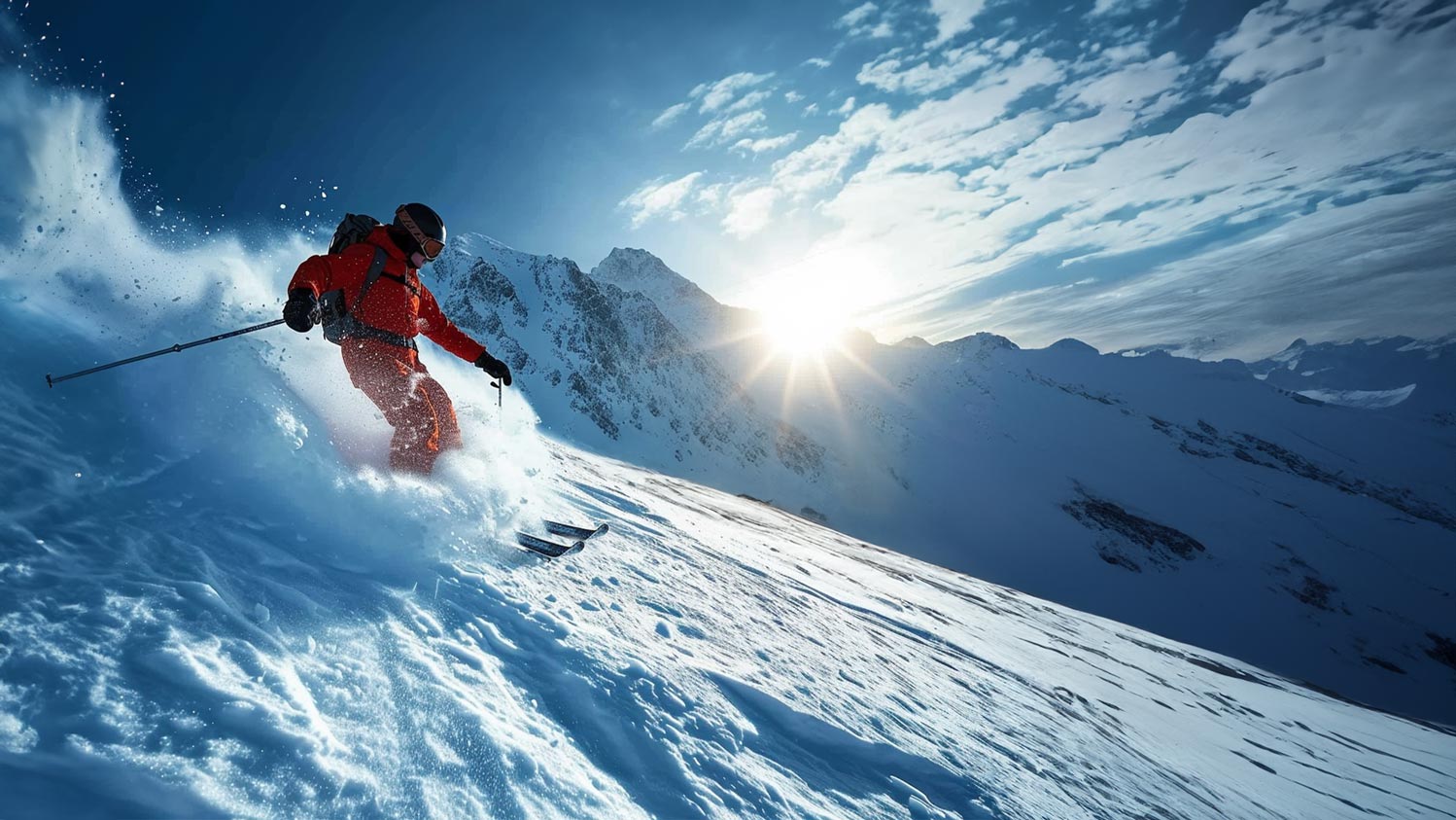 Skifahren Alpen Österreich