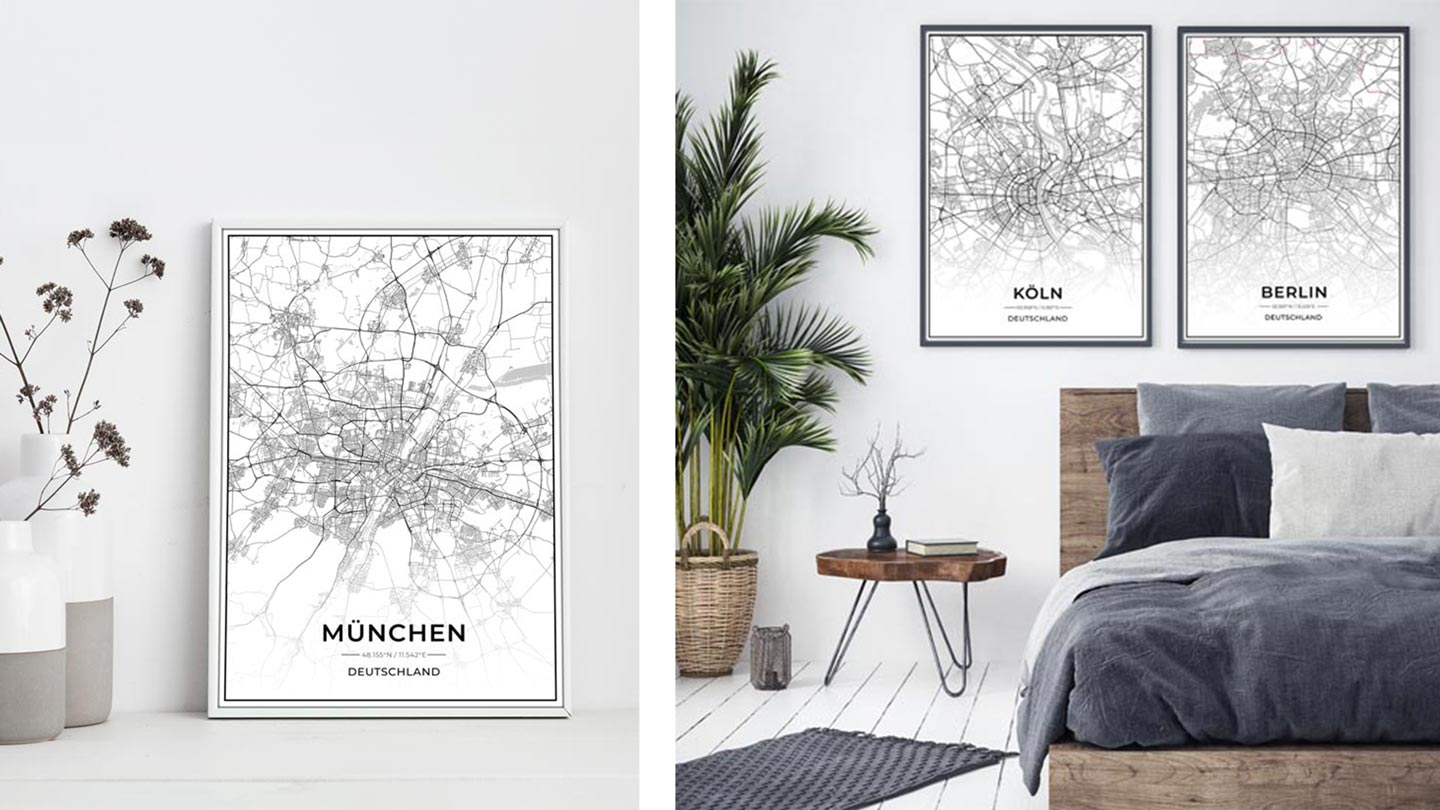 Stadt Poster als Geschenk von Vacentures