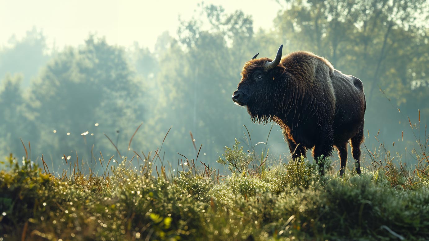 wisent im wald