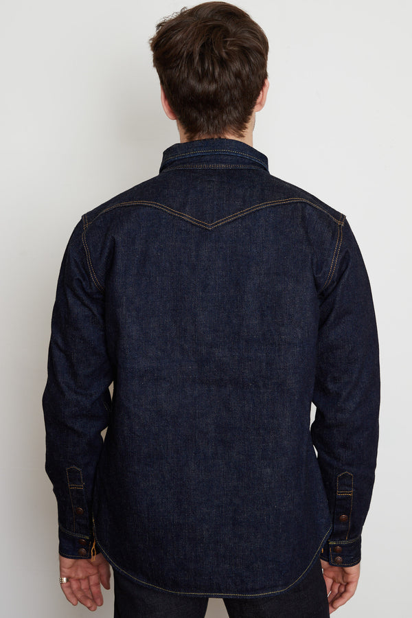 Iron Heart - CPO Shirt - Blanket Lined Denim - Black – Dutil Denim