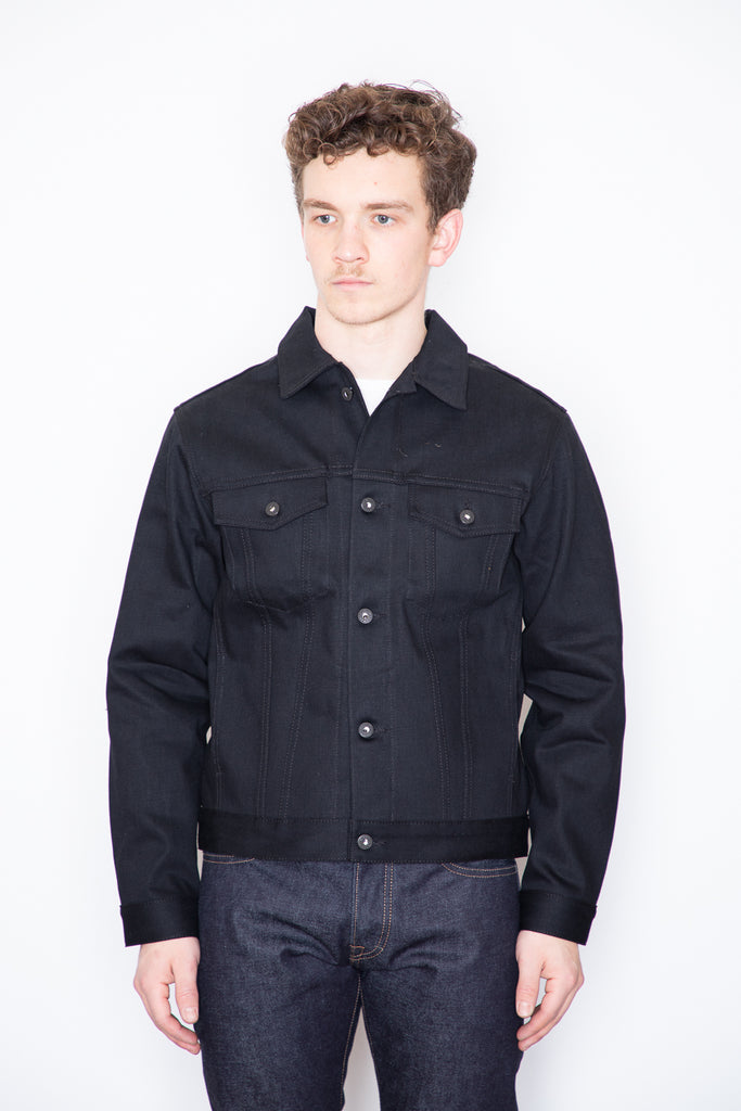 Naked & Famous - Denim Jacket - Solid Black Selvedge