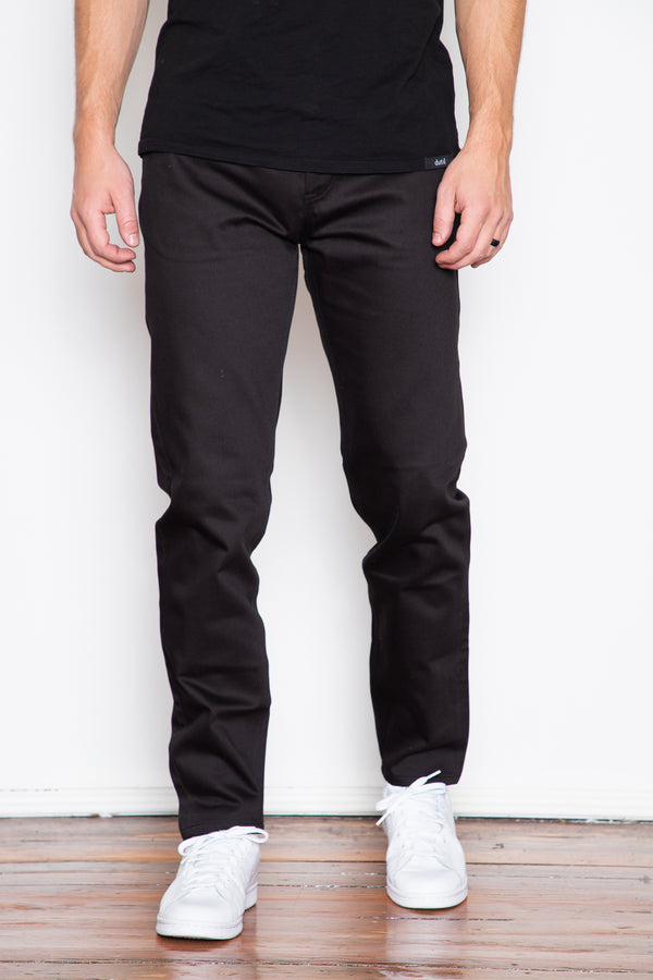 The Unbranded Brand Men's Ub355 Straight Black Selvedge Chino, 28 at   Men's Clothing store