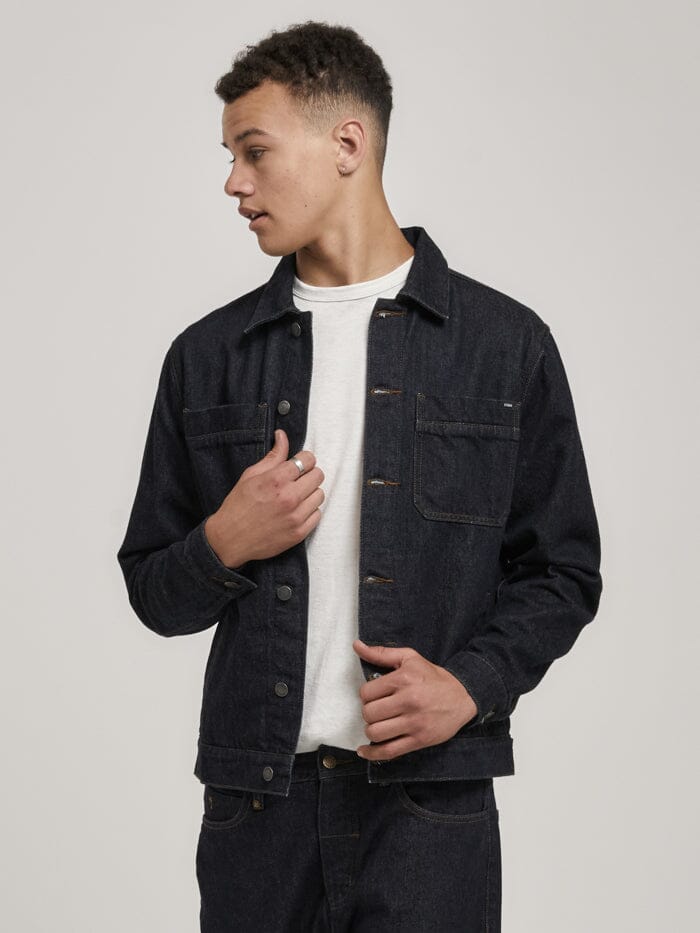 Ryder Oversized Denim Jacket - Dust Blue