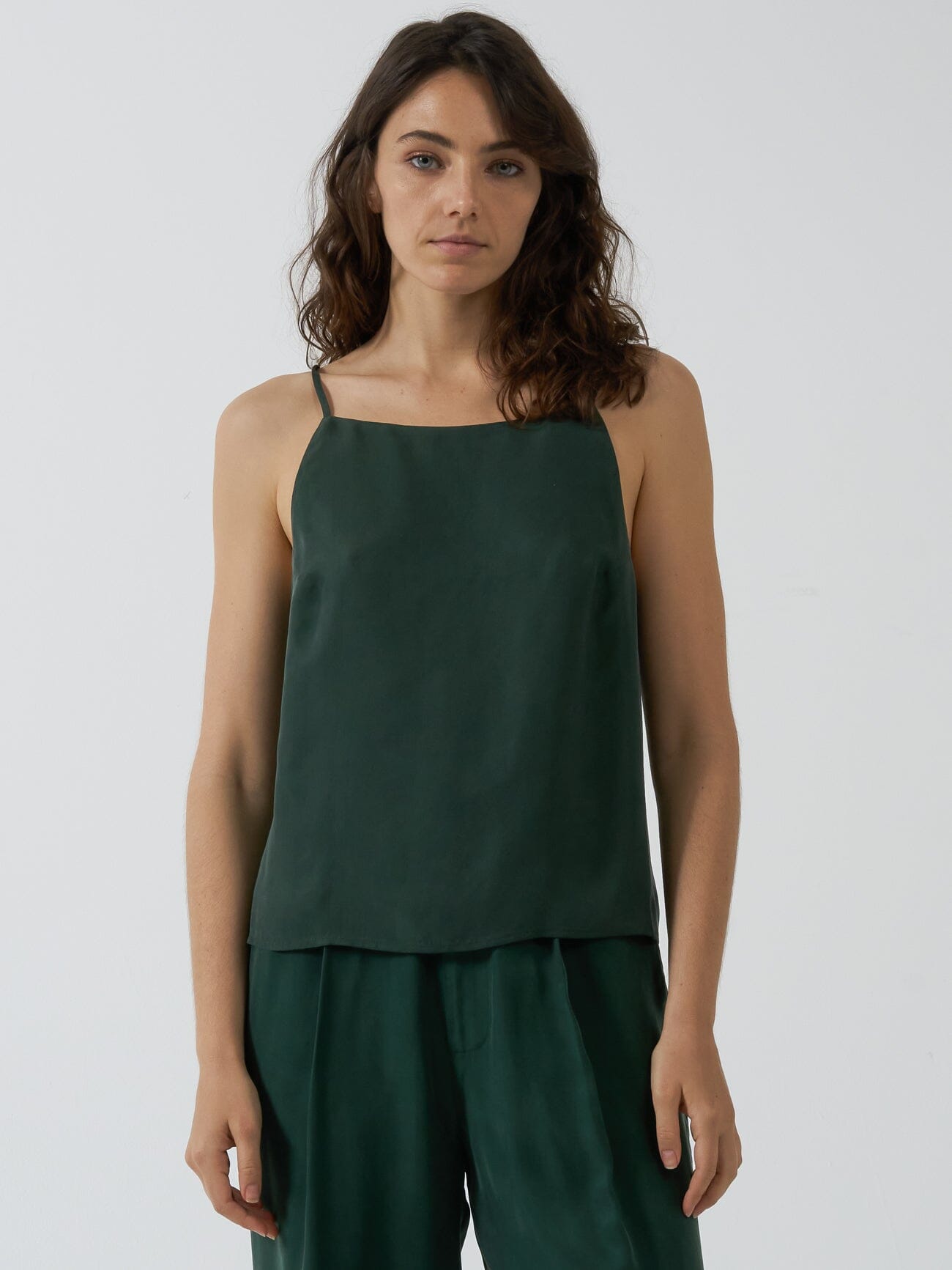 Fairmont Mini Slip Dress - Jasper Green