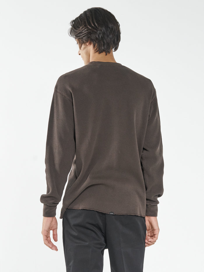 Thrills Union Waffle Long Sleeve - Postal Brown – THRILLS CO