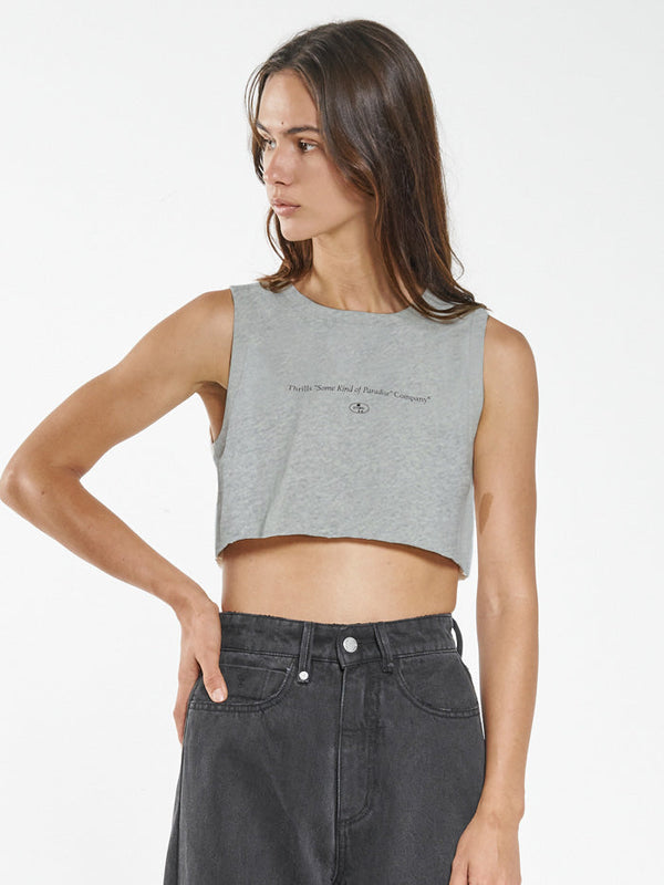 Alexander Wang Acid Wash Logo Crop Top in Black