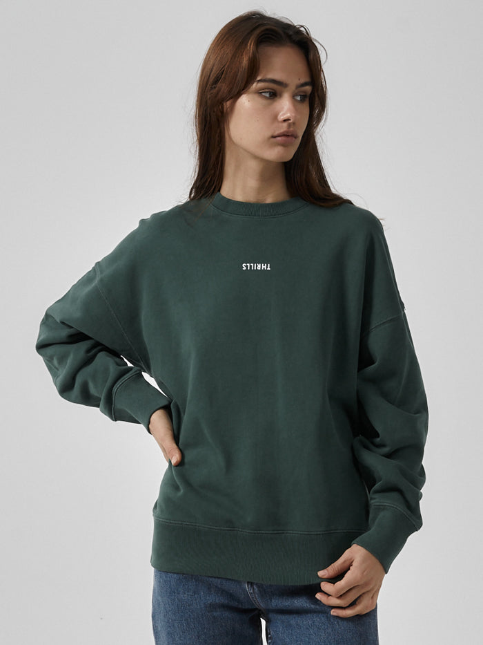 Minimal Thrills Slouch Crew - Mallard Green – THRILLS CO