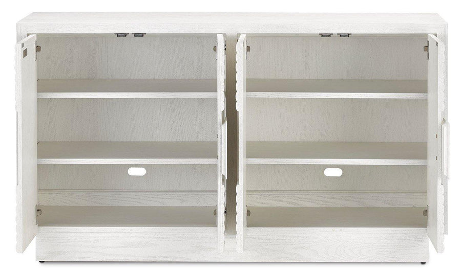 Morombe White Cabinet - Maison Vogue
