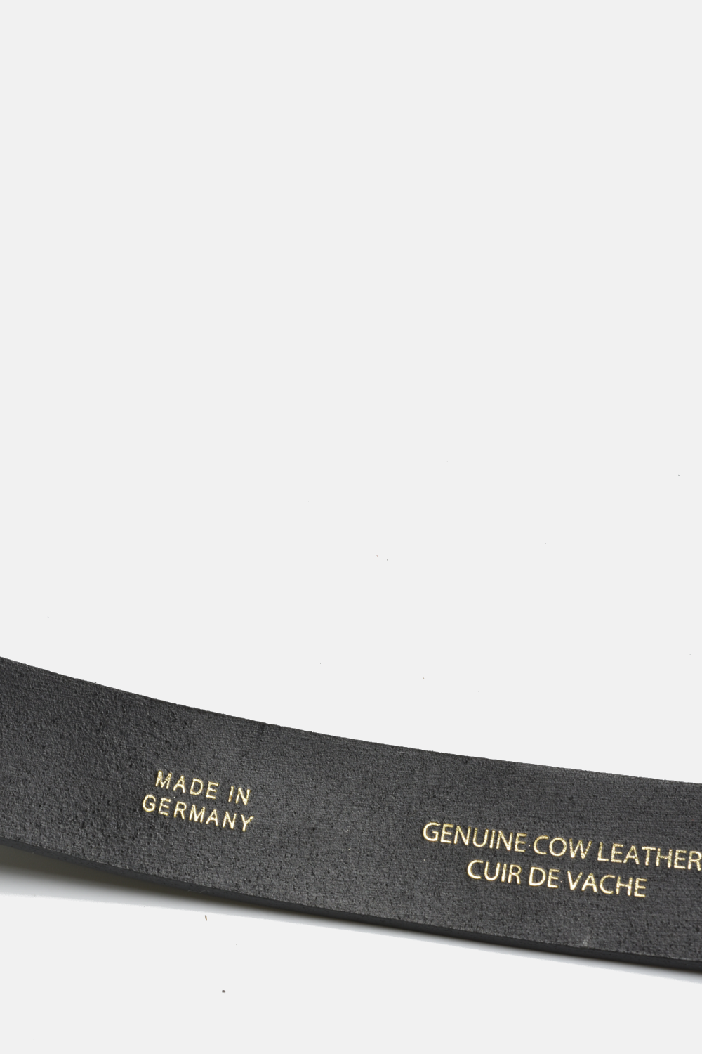 Black Leather on Black Buckle Belt