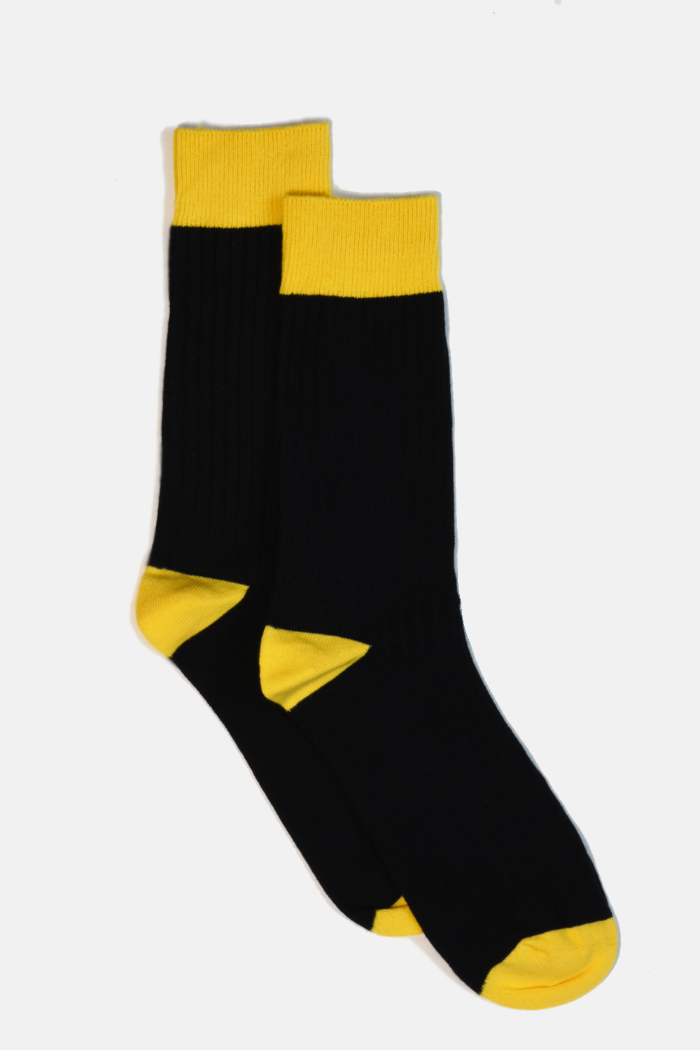 Black Ribbed Socks