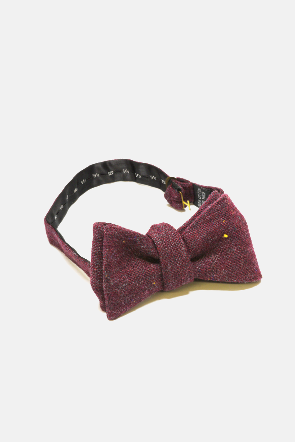 Maroon Wool Bow Tie