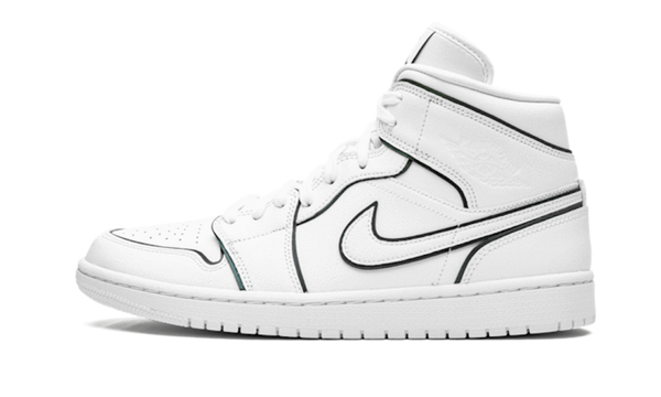 air jordan mid iridescent reflective white