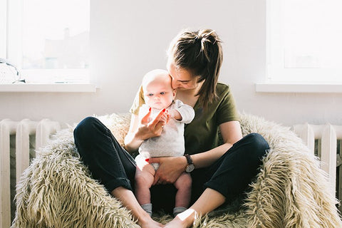 Mother and Baby doing Postnatal exercise
