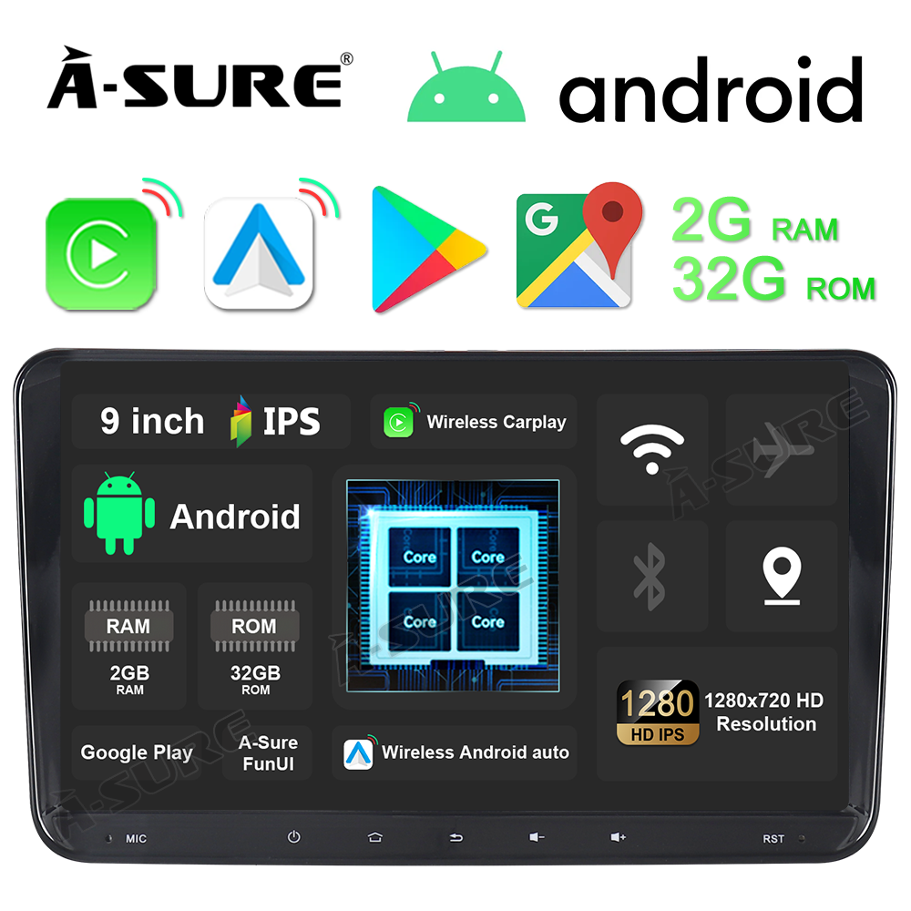 Autoradio GPS pour VW Seat & Skoda 7 , Carplay