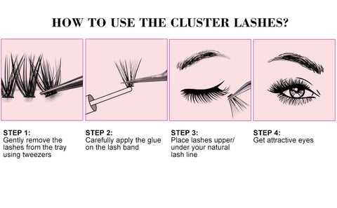 How to apply lashes at home
