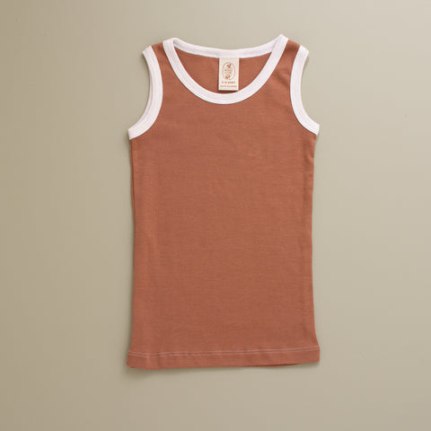 Children's Unisex Underwear Tank, Khaki, Wood & Chocolate – Needles & Pine  Studio