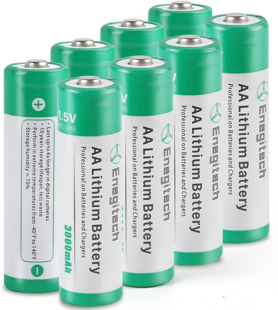 16 Pack AA Piles Lithium 1.5V 3000mAh Batterie Non Rechargeables