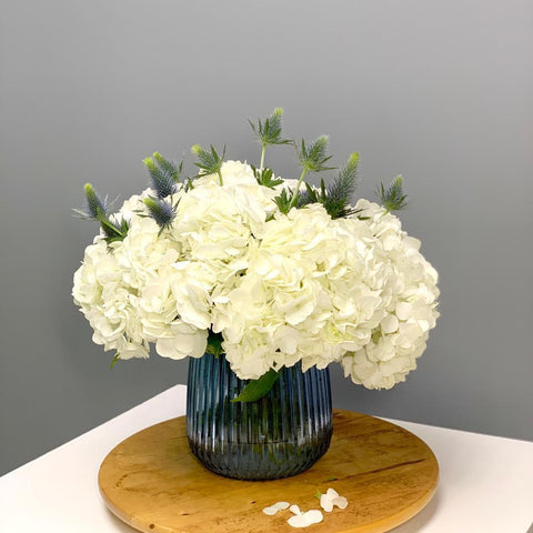 Hydrangea and Thistle