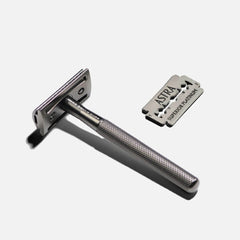 Metal Grey Safety Razor