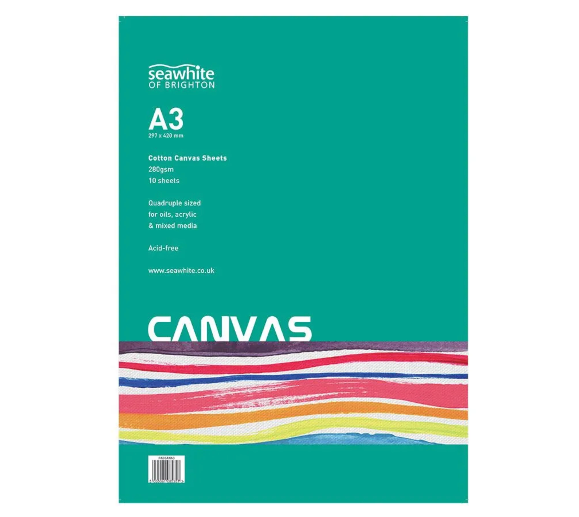 Seawhite A3 Cotton Canvas Pad - 10 sheets