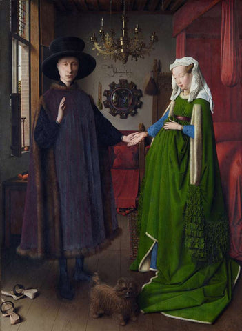 The Arnolfini Portrait by Jan Van Eyck, a well-known piece in Medieval art history