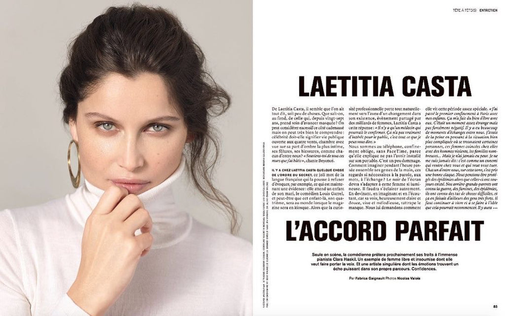 Laetitia Casta in interview in the Marie Claire Collector of March 2021
