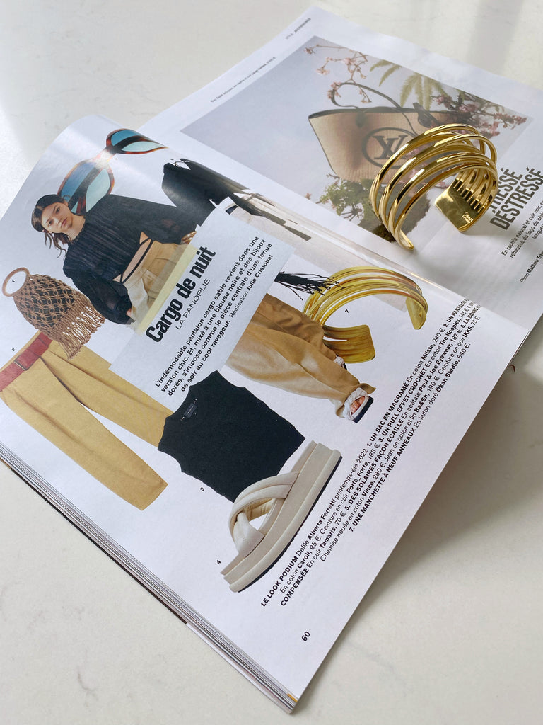 The ITO 9 Rings Cuff in the pages of Marie Claire May 2022