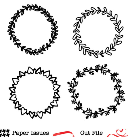 Download Wreaths Free Cut File | Paper Issues