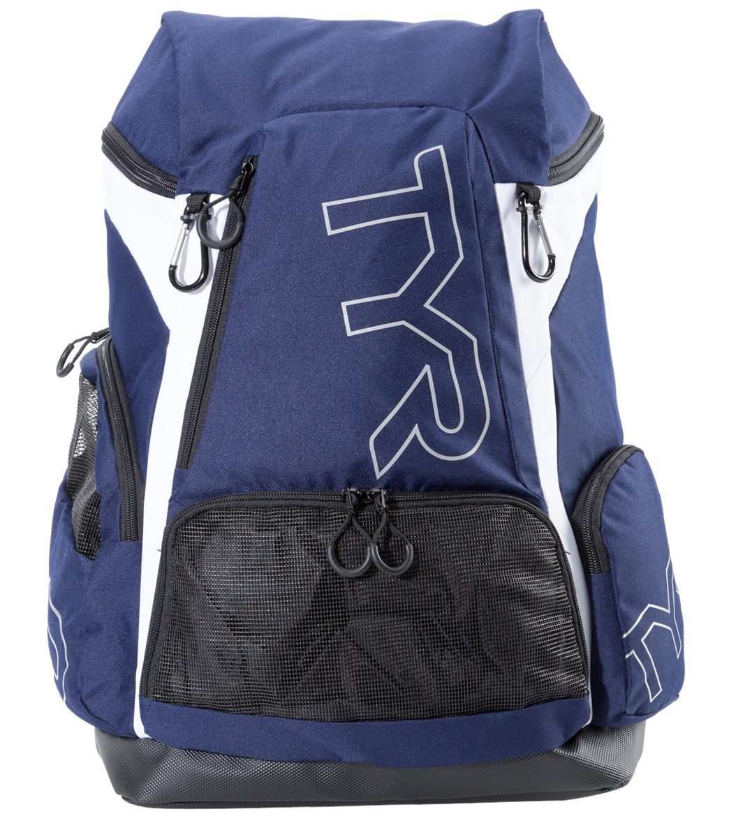TYR Blue nylon and black mesh drawstring swim gear/pool/beach bag backpack  | Backpack bags, Black mesh, Blue backpack