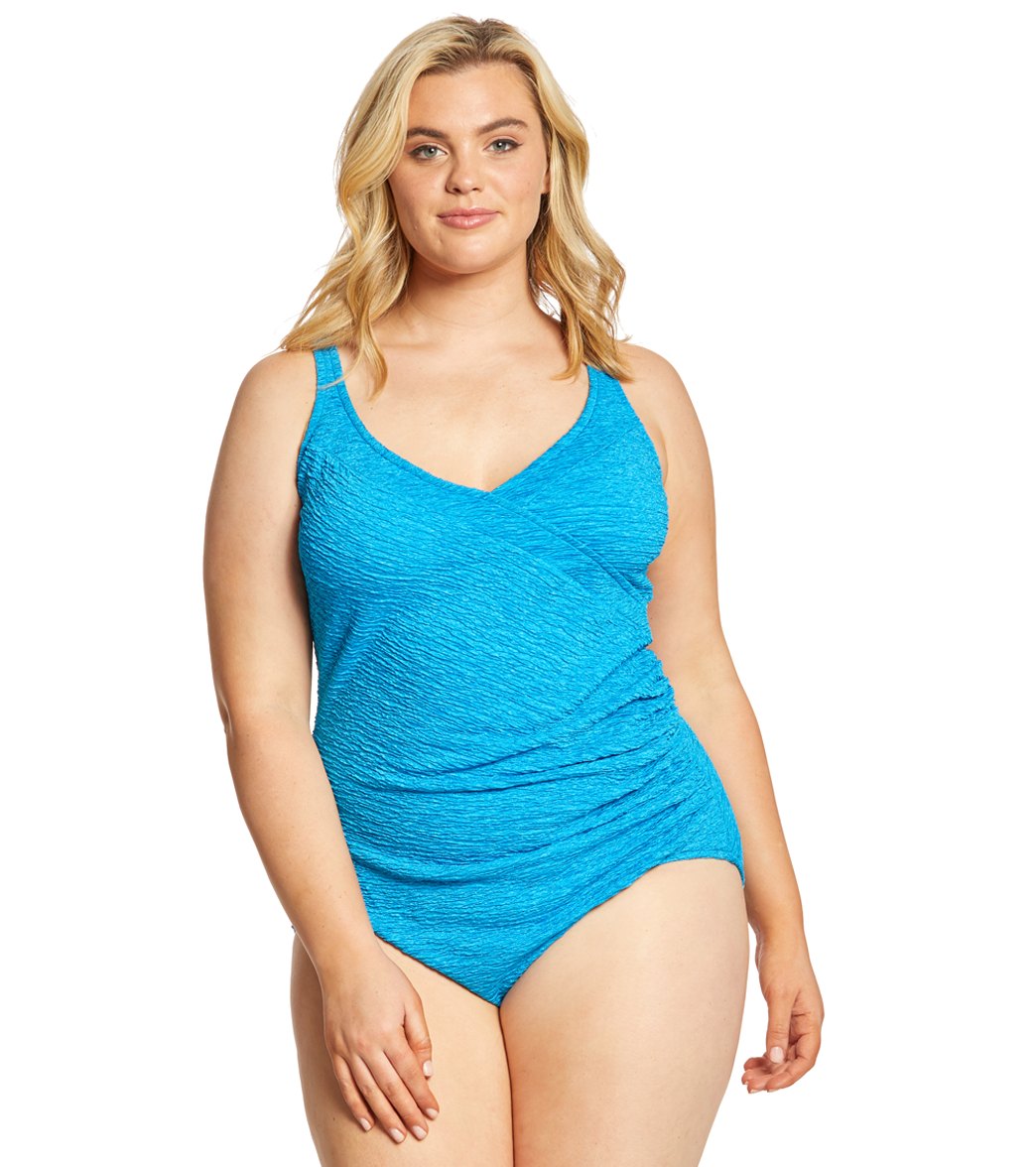 XPIT Summer Female One-Piece Swimsuits Closed Plus Size Swimwear