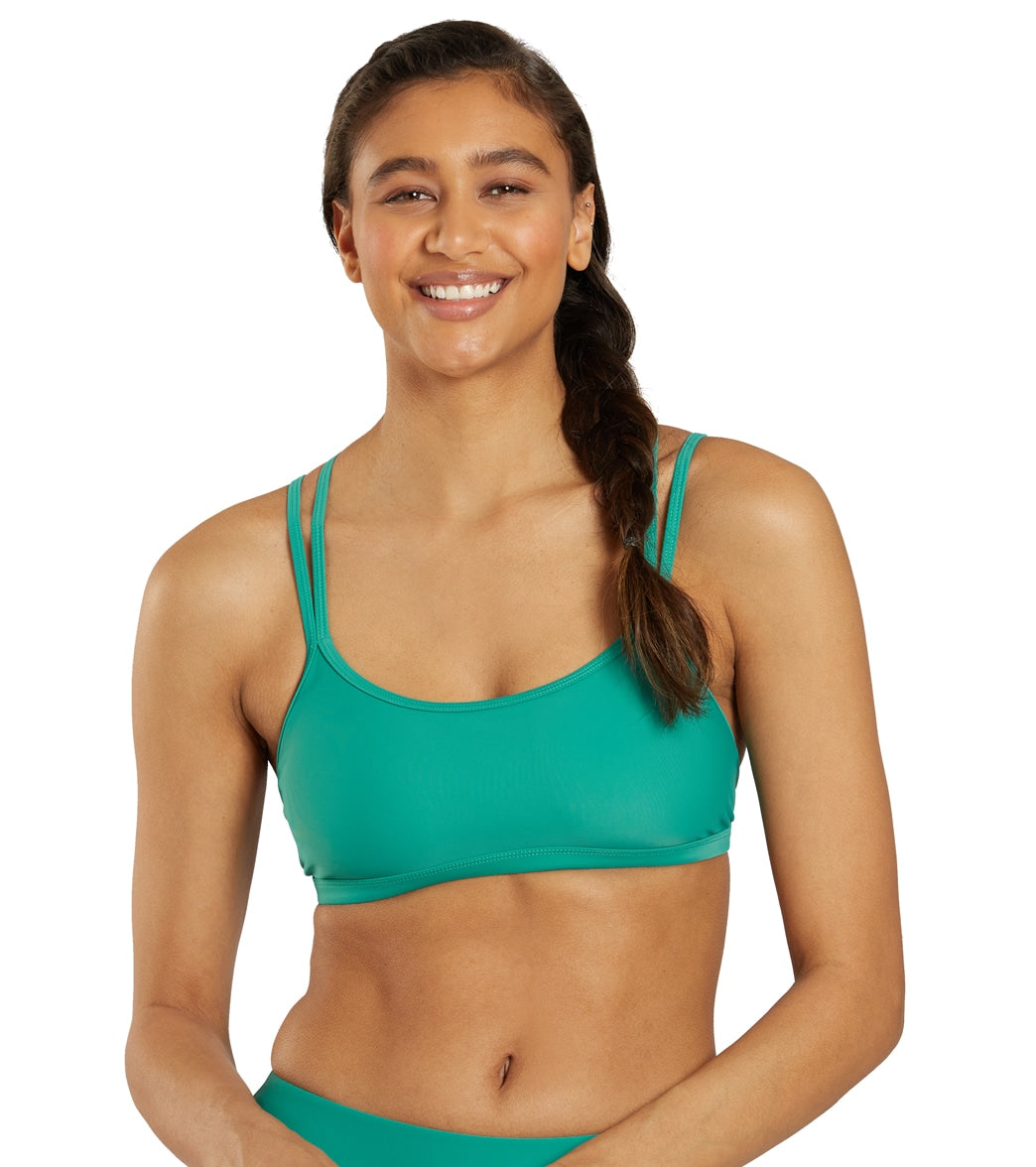  Womens Workout Sets 2 Piece - Seamless Ribbed Yoga Outfits  Scoop Neck Halter Sports Bra Cross Waist Scrunch Butt Lifting Shorts Gym -  Army Green Medium