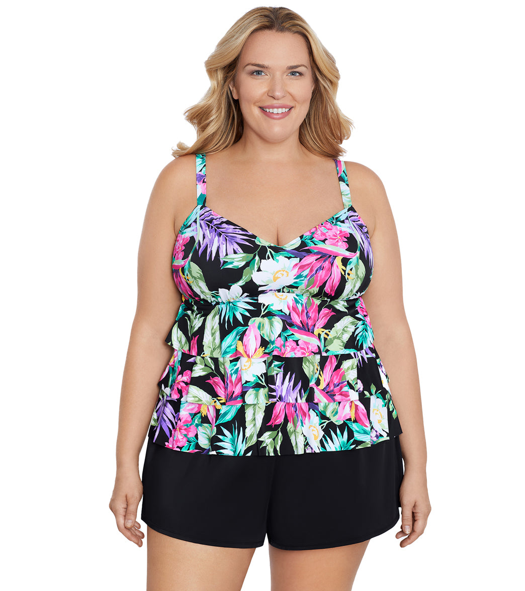 Sporti Plus Size Summer Picnic Swim Dress at