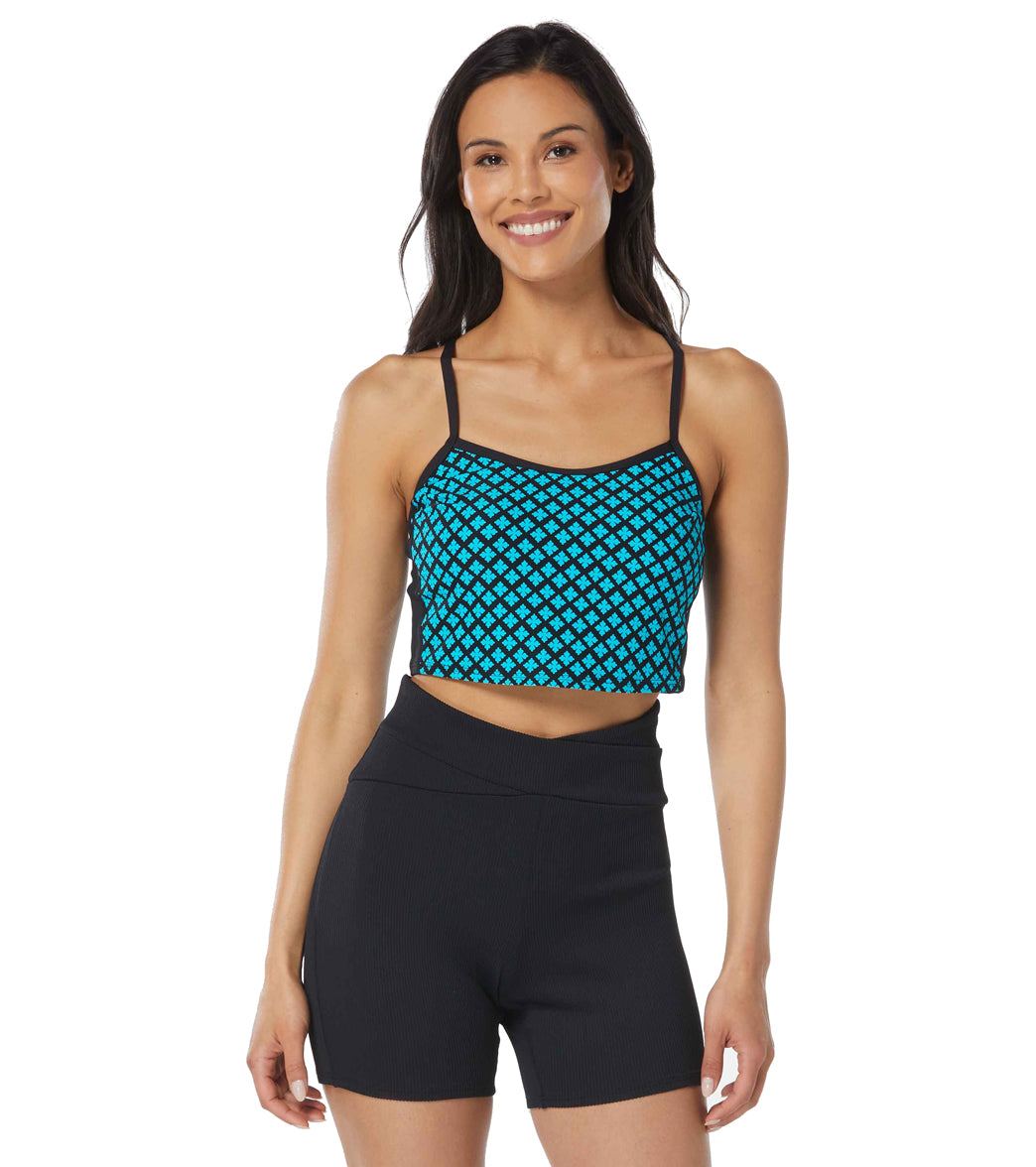 Beach House Sport Synergy Zip Front Racer Back Bikini Top