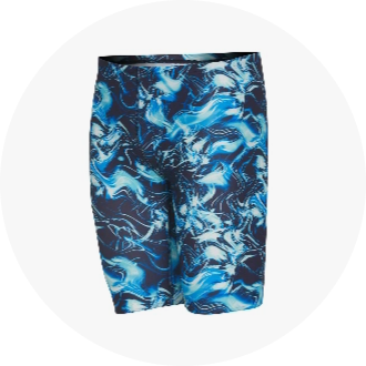 boys swim trunks in blue - REY SWIMWEAR