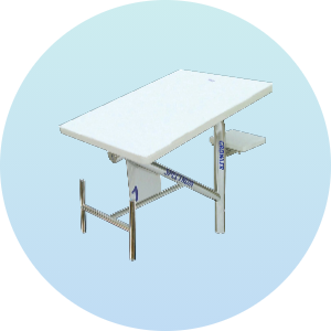 Swimming starting block with a white platform and stainless steel frame, designed for competitive swimming events. Ideal for enhancing performance in races, featuring a non-slip surface for secure footing.