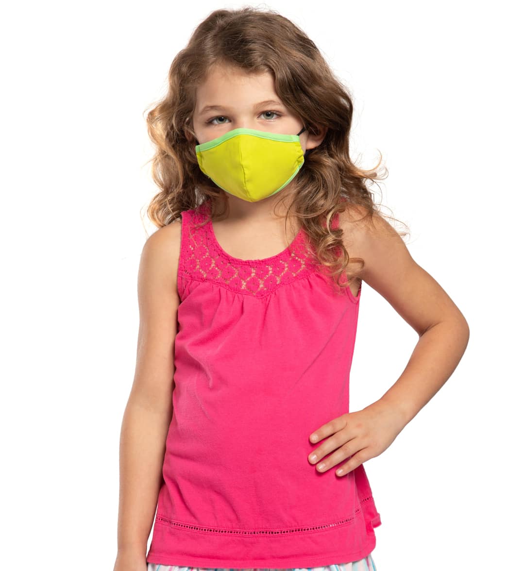 Sporti Kids Reusable Face Mask Set Of Two - Green One Polyester - Swimoutlet.com