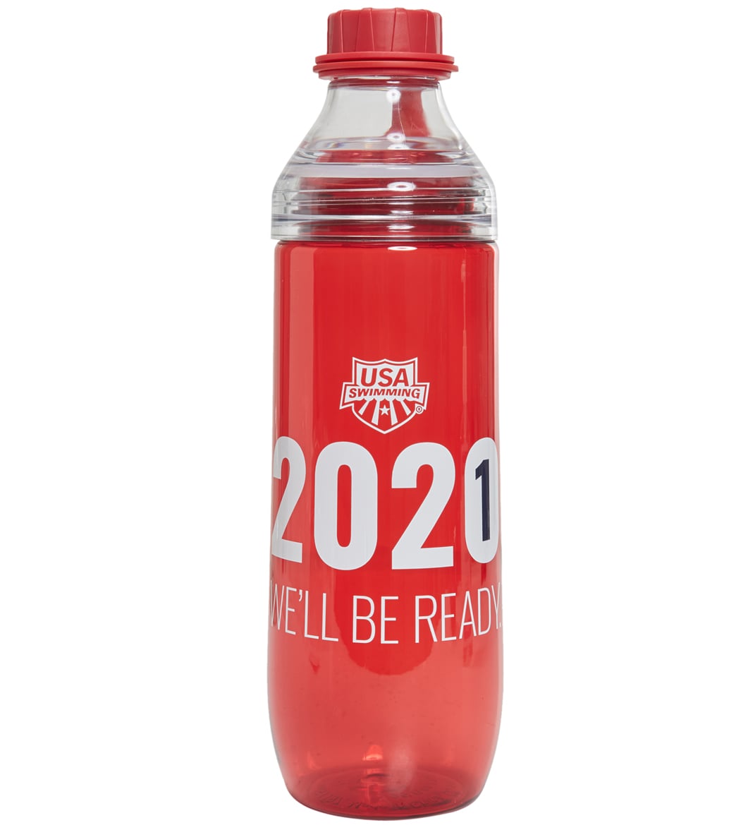 Usa Swimming 2021 We'll Be Ready Core 25Oz. Eastman Tritan Infuser Bottle - Red - Swimoutlet.com
