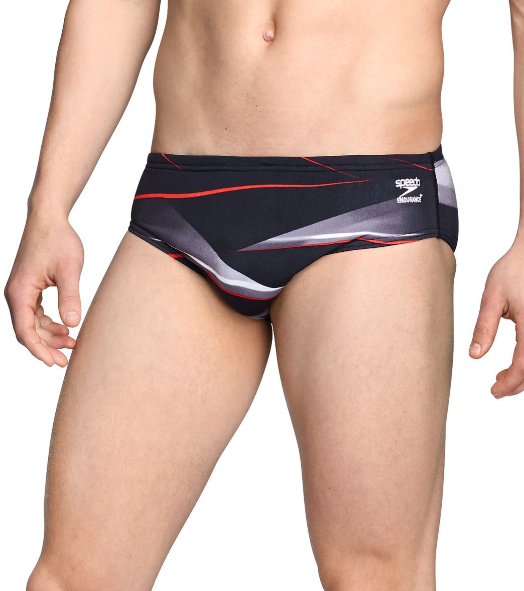 Speedo Men's Infinite Pulse Brief Swimsuit - Red 26 - Swimoutlet.com