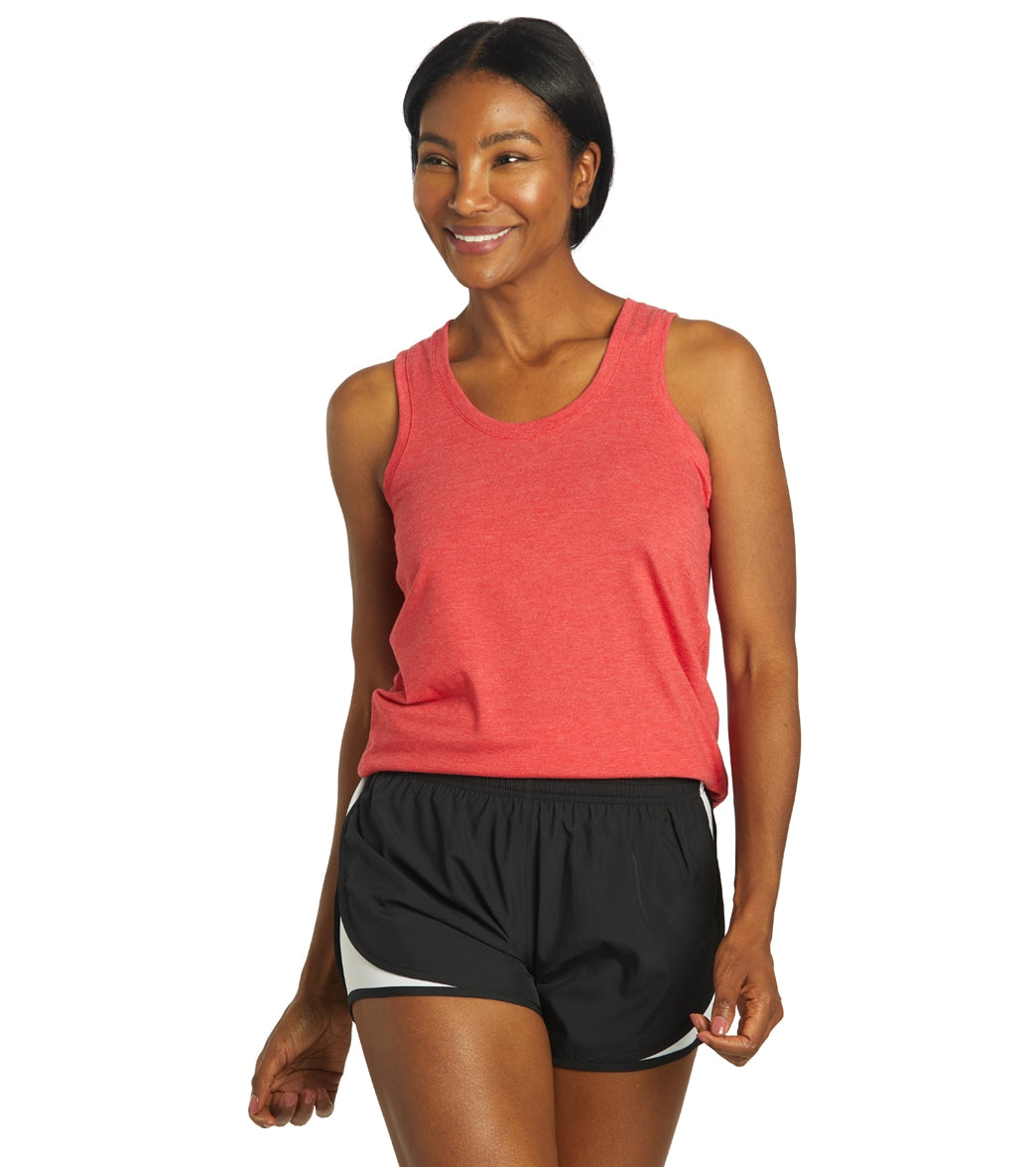 Women's Perfect Tri Racerback Tank Top - Red Frost 2Xl Cotton/Polyester - Swimoutlet.com