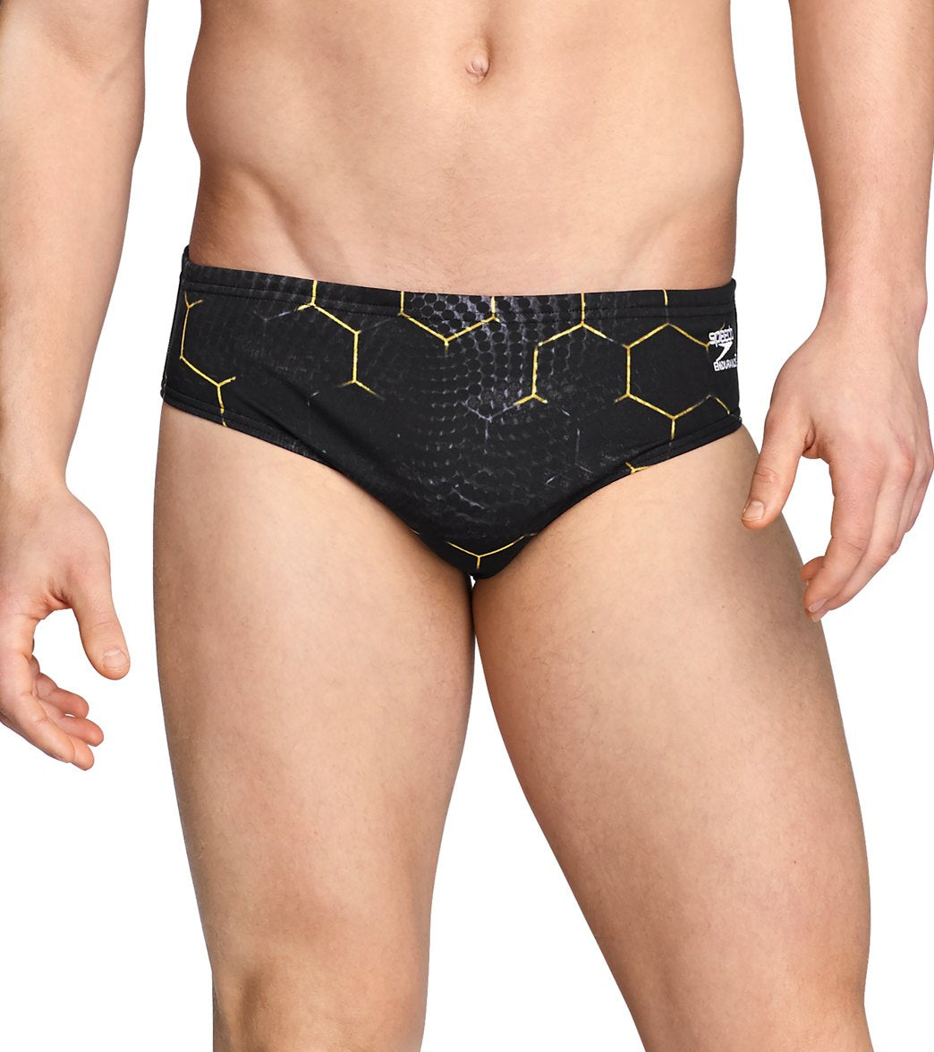 Speedo Men's Emerging Force Brief Swimsuit - Yellow 26 - Swimoutlet.com