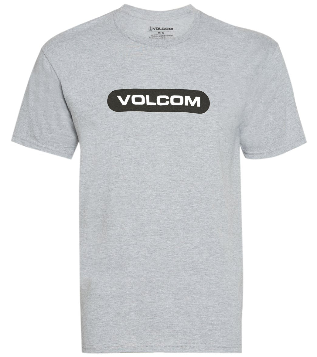 Volcom Men's New Euro Short Sleeve T-Shirt - Heather Grey Small - Swimoutlet.com