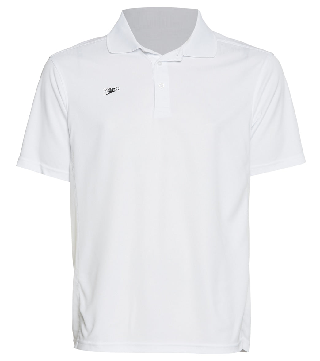 Speedo Men's Team Polo Shirt - White 3Xl - Swimoutlet.com