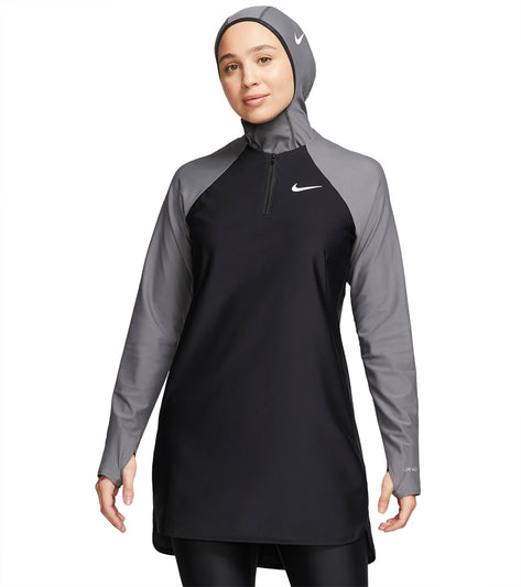 Nike Modest Color Surge Chlorine Resistant Long Sleeve Swim Tunic at ...