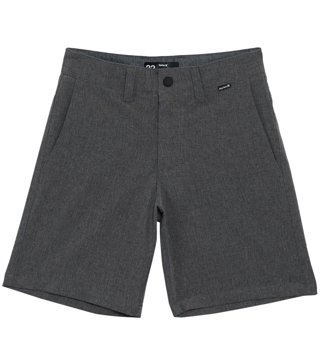 Hurley Boys' Phantom Walkshorts Big Kid - Black Heather 23 - Swimoutlet.com