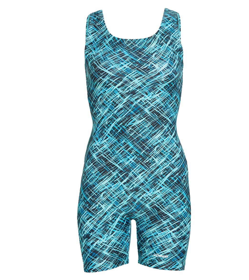 Waterpro Women's Matrix Unitard - Teal 12 - Swimoutlet.com