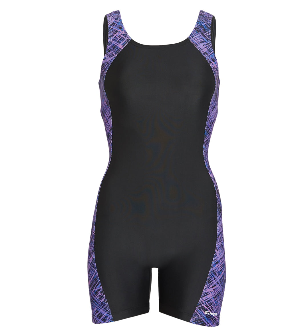 Waterpro Women's Matrix Splice Unitard - Purple 6 - Swimoutlet.com