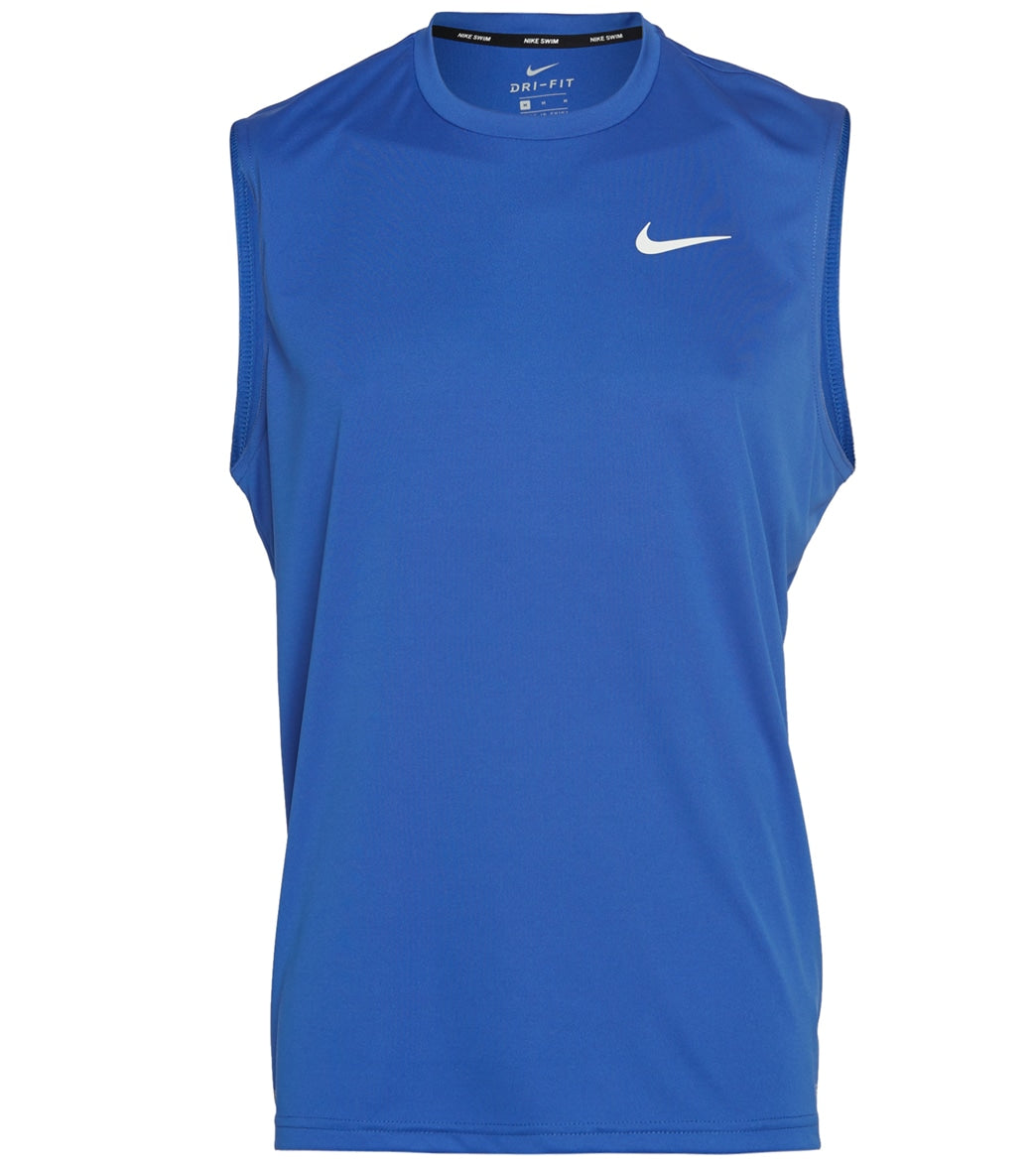 Nike Men's Essential Sleeveless Hydroguard Shirt - Game Royal Large Polyester - Swimoutlet.com