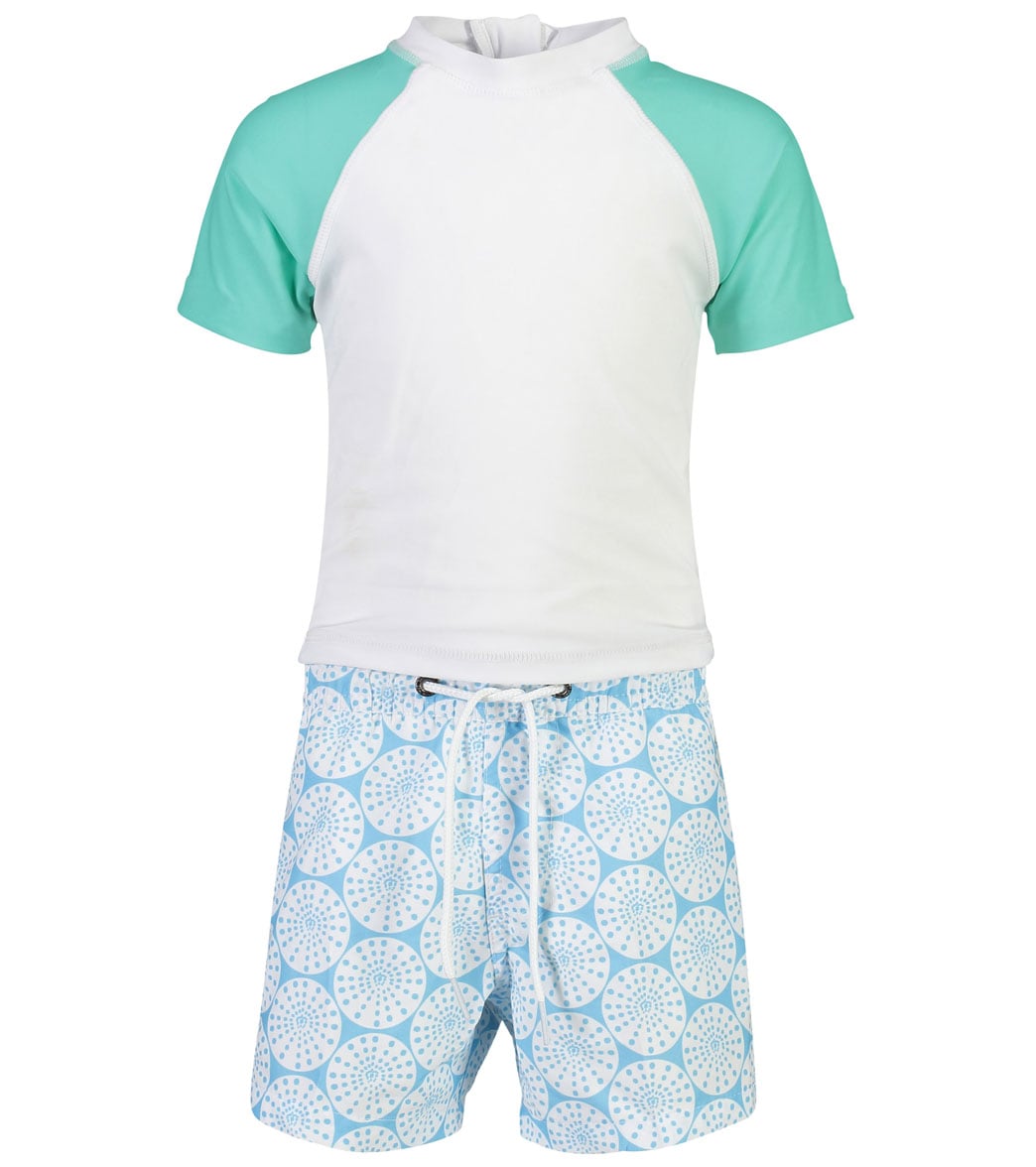 Snapper Rock Boys' Oceania Sustainable Two Piece Set Baby - 3-6 Months - Swimoutlet.com