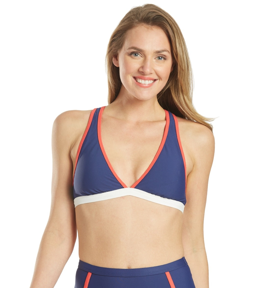 Next Coral Reef Paddle Out Bikini Top - Navy Medium - Swimoutlet.com